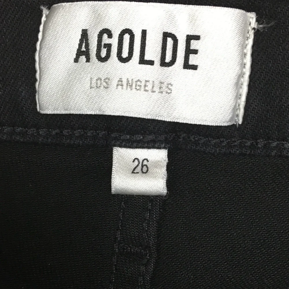 AGOLDE Nico High Rise Slim Jeans In Black Wash Size 26 - Picture 7 of 11